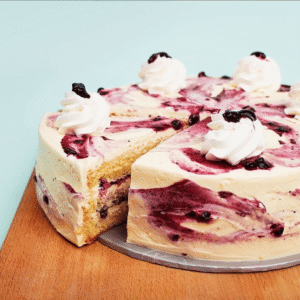 Blueberry Cream Cake
