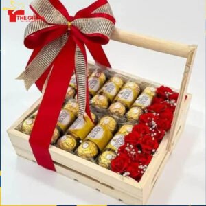 Chocolate Roses Basket