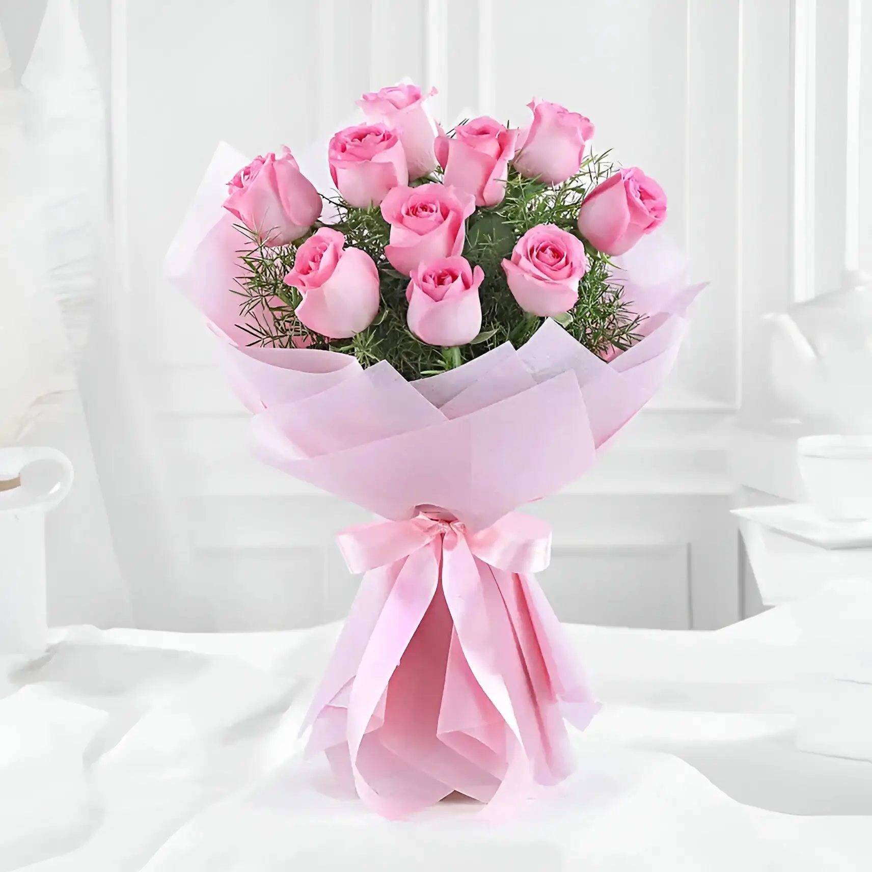 Pink Roses Bouquet Delivery