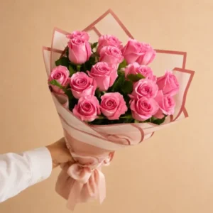 Elegant Pink Rose Bouquet