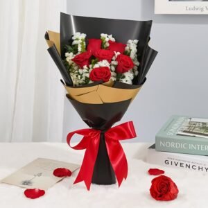 Red Roses Flower Bouquet