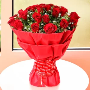 Premium Two Dozen Red Roses Bouquet