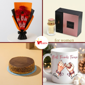 Ultimate Gifts Combo Pakistan: Roses, Perfume, Cake & Mug